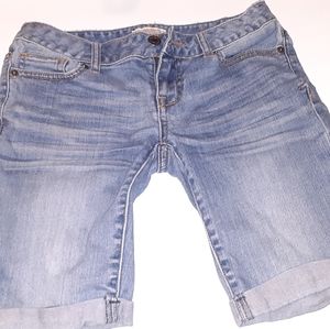 Juniors Aeropostale Cuffed Jean Shorts